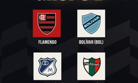 Grupo Flamengo Libertadores 2024 (Foto: Reprodução/Arte Twitter Flamengo)
