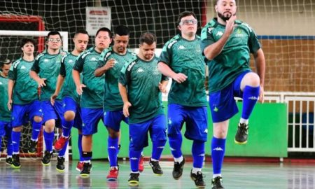 Seleção de Futsal Down do Brasil (Foto: Divulgação / CBDI)