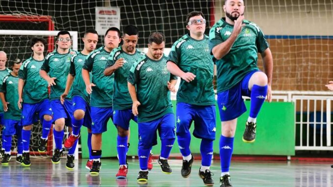 Seleção de Futsal Down do Brasil (Foto: Divulgação / CBDI)