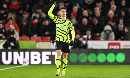 Gabriel Martinelli se machucou na semana passada, diante do Sheffield, pela Premier League (Foto: Michael Regan | Getty Images)