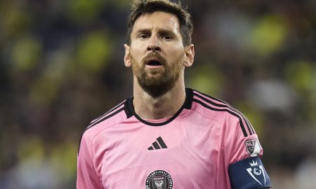 Messi durante jogo do Inter Miami (Foto: Johnnie Izquierdo | Getty Images)