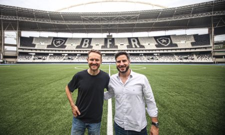 Léo Coelho e Rodrigo Chipp. (Foto: Arthur Barreto/Botafogo)