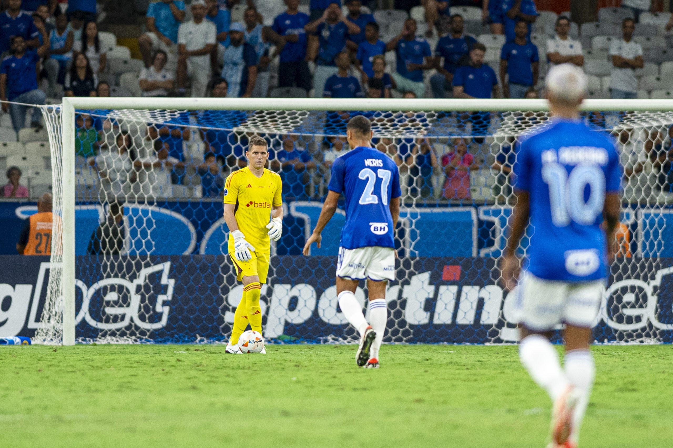Rafael Cabral e Neris falham em empate (Foto: Gustavo Aleixo/Cruzeiro)