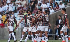 Atual campeão da libertadores, o Fluminense não teve boa atuação contra Cerro Porteño. (FOTO DE LUCAS MERÇON / FLUMINENSE FC)