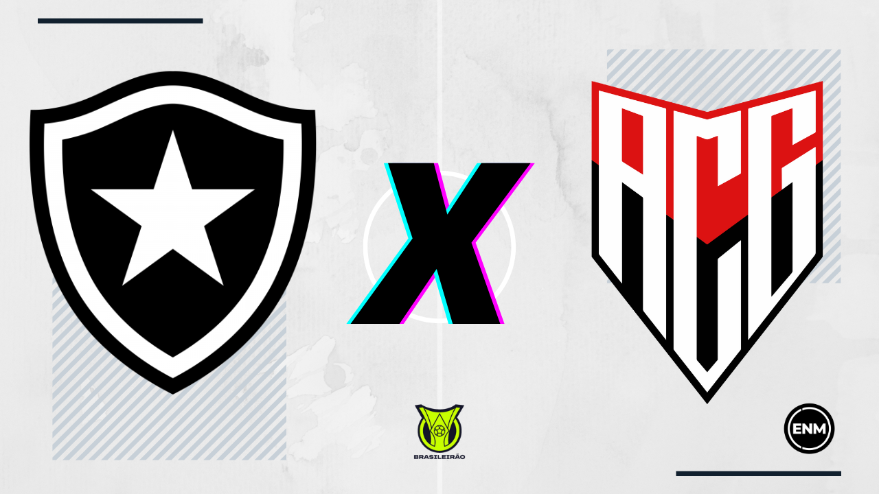 Botafogo x Atlético-GO (Arte: ENM)