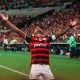 gol Bruno Henrique. (Foto: Reprodução/Twitter Flamengo).