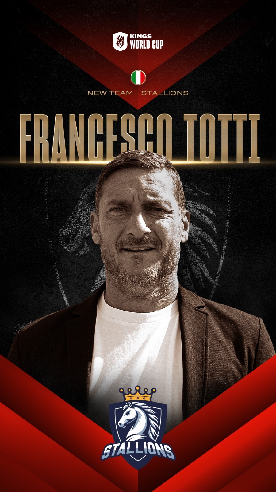 Totti vai jogar torneio amistoso. (Foto: Reprodução)