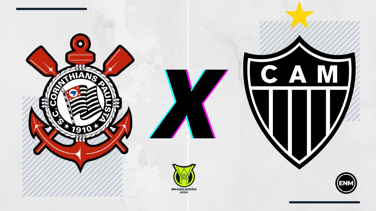 Corinthians x Atlético-MG: prováveis escalações, desfalques, retrospecto, onde assistir, arbitragem e palpites. (Arte: ENM).