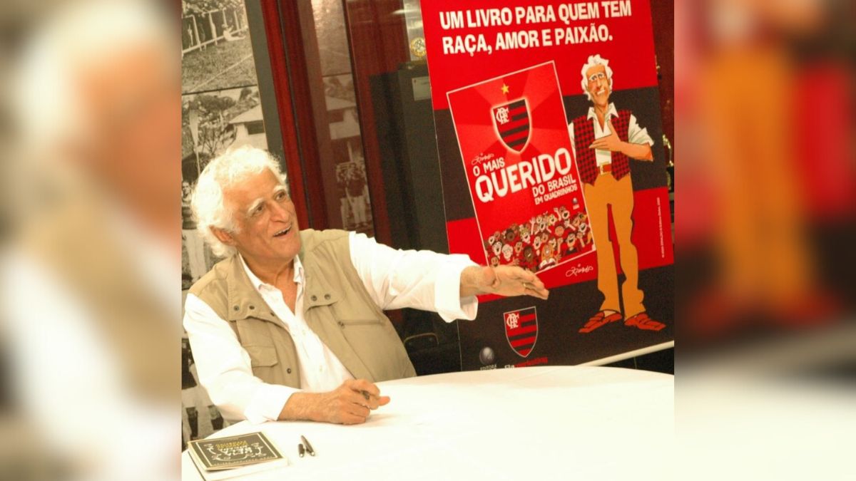 Ziraldo, morto aos 91 anos, torcia para o Flamengo (Foto: Reprodução / Instagram Ziraldo Oficial)