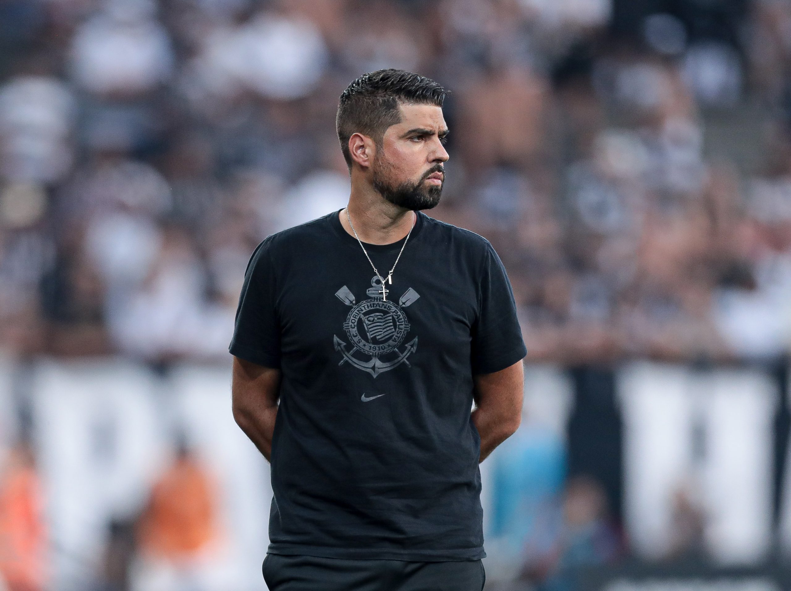 António Oliveira comenta sobre fase do Corinthians após vitória: 'Mudanças geral caos até a estabilidade'. (Foto: Rodrigo Coca/Agência Corinthians)