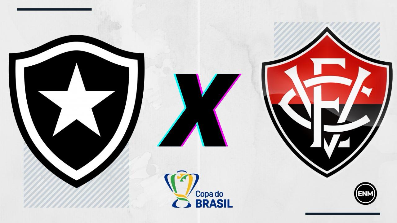 Botafogo e Vitória se enfrentam pela Copa do Brasil (Arte: ENM)