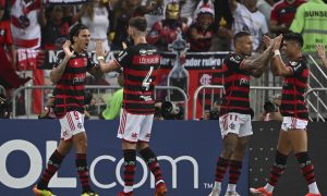 Flamengo x Palestino (Foto: MAURO PIMENTEL/AFP via Getty Images)