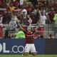 Pedro comemora gol pelo Flamengo (Foto: MAURO PIMENTEL/AFP via Getty Images)