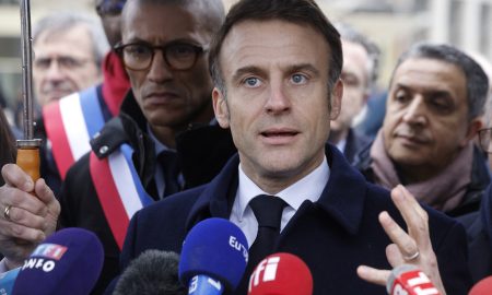 Macron, presidente da França (Foto: LUDOVIC MARIN/POOL/AFP via Getty Images)