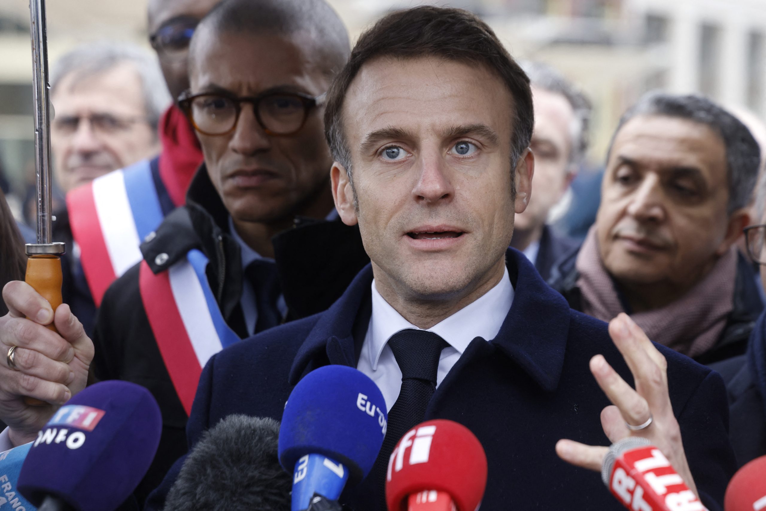 Macron, presidente da França (Foto: LUDOVIC MARIN/POOL/AFP via Getty Images)