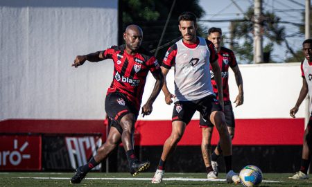 Atlético-GO treina forte para encarar o São Paulo (Foto: Ingridy Oliveira / ACG)