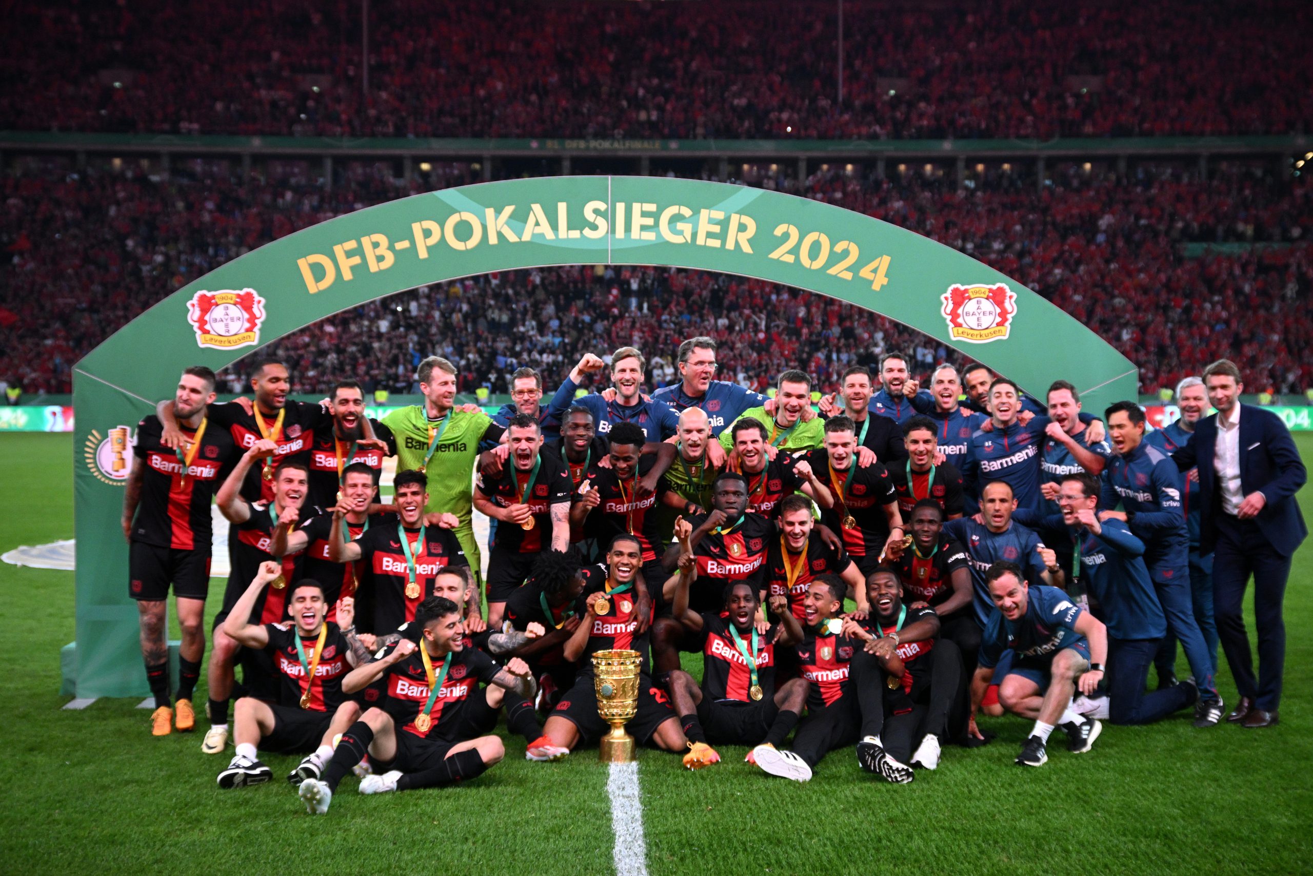 Bayer Leverkusen já havia vencido o título do Campeonato Alemão (Foto: Stuart Franklin/Getty Images)
