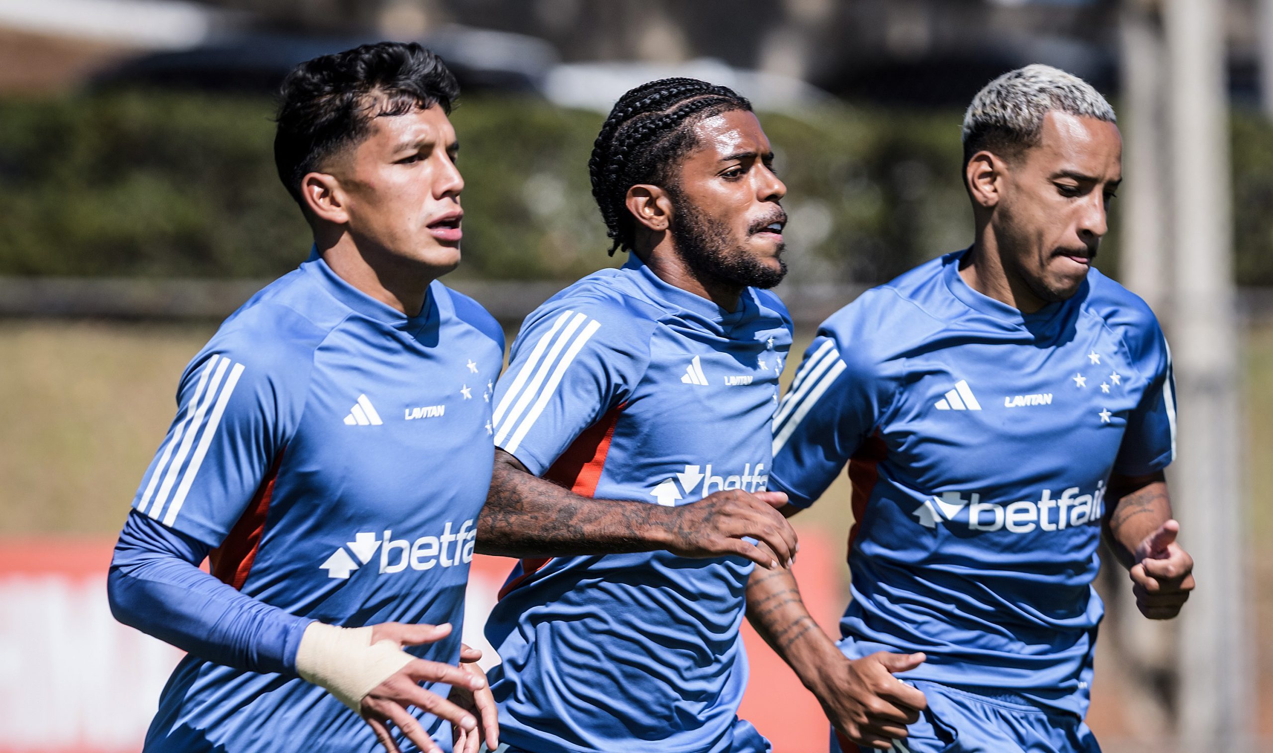 Treino do Cruzeiro. (Foto: Gustavo Aleixo/Cruzeiro)