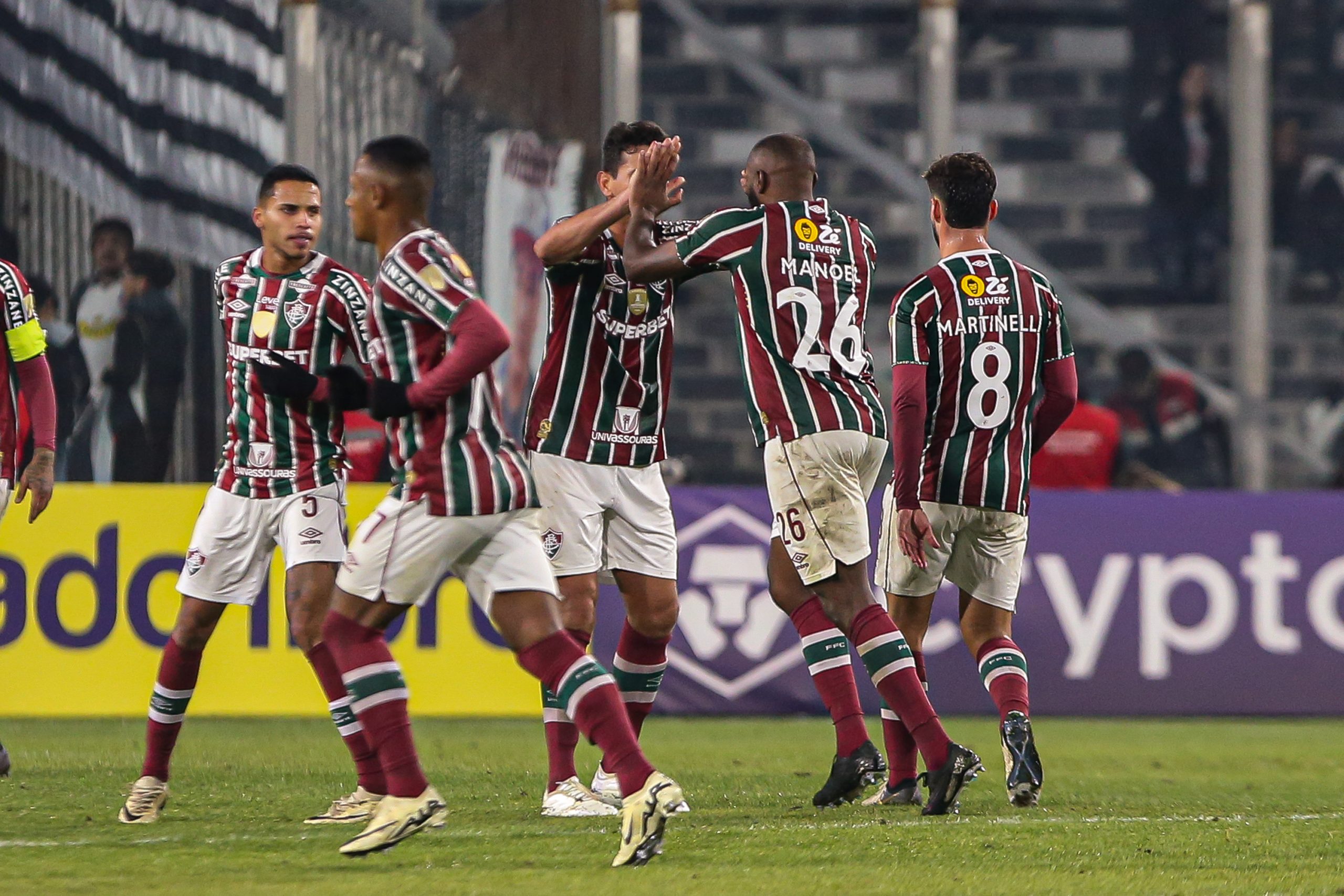 comemoração do gol de Manoel FOTO DE MARCELO GONÇALVES / FLUMINENSE FC