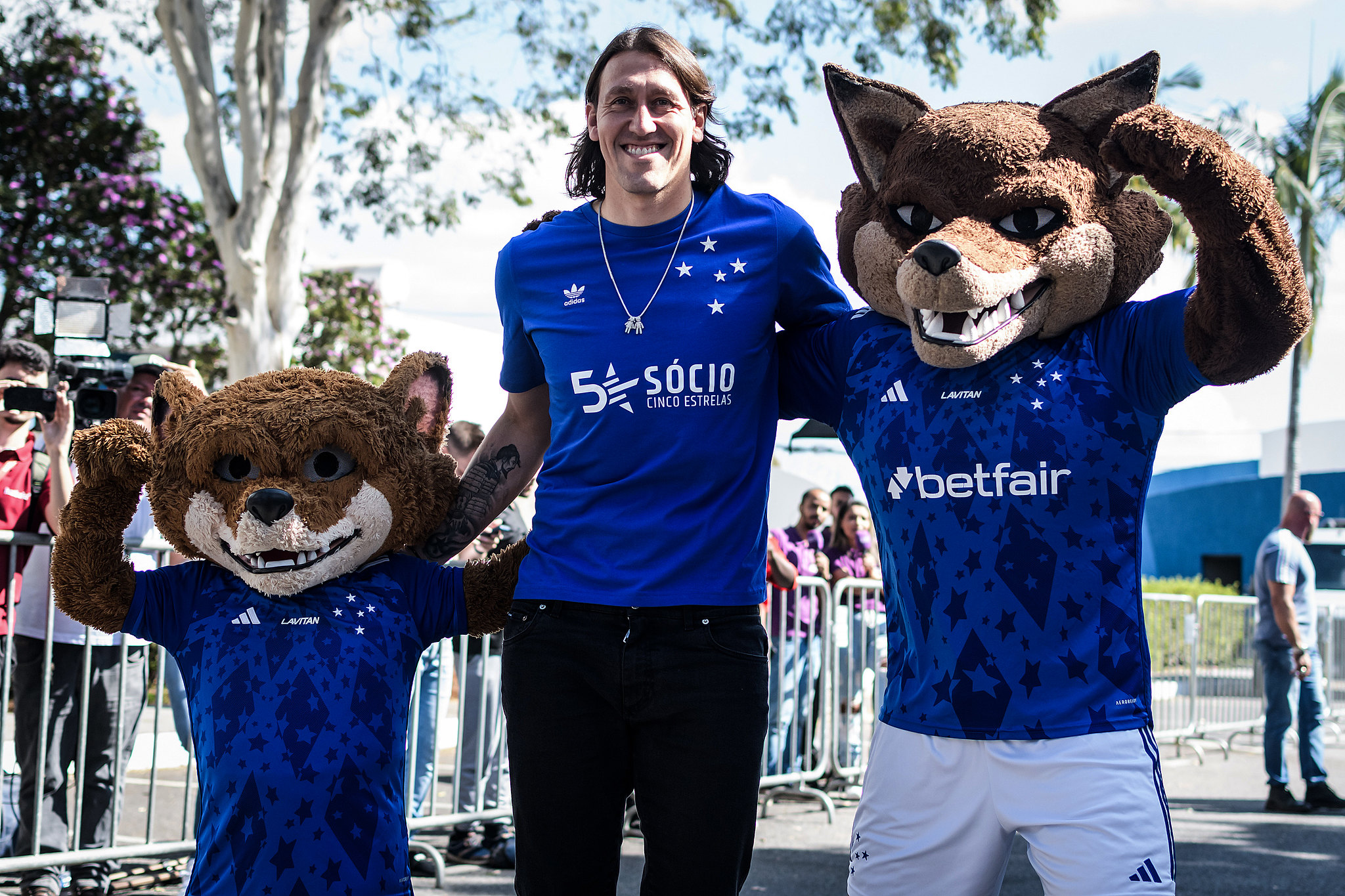 Cássio chegou ao Cruzeiro nesta terça-feira Foto: Gustavo Aleixo/Cruzeiro