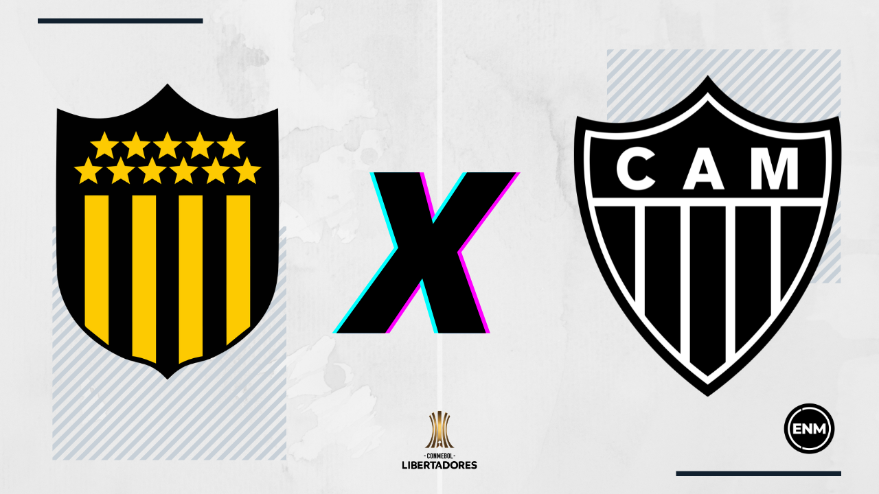 Peñarol x Atlético-MG (Arte: ENM)