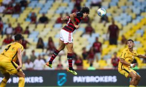 Flamengo vence o Amazonas com gol de Pedro. (Foto: Reprodução Twitter/Flamengo).