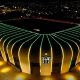 Arena MRV iluminada em homenagem ao RS. (Reprodução / Atlético)