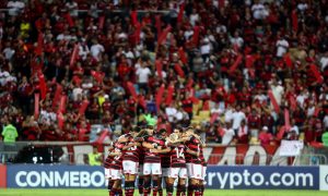 Flamengo vence o Millonarios por 3x0, pela Libertadores, no Maracanã. (Foto: Reprodução/Twitter Flamengo).