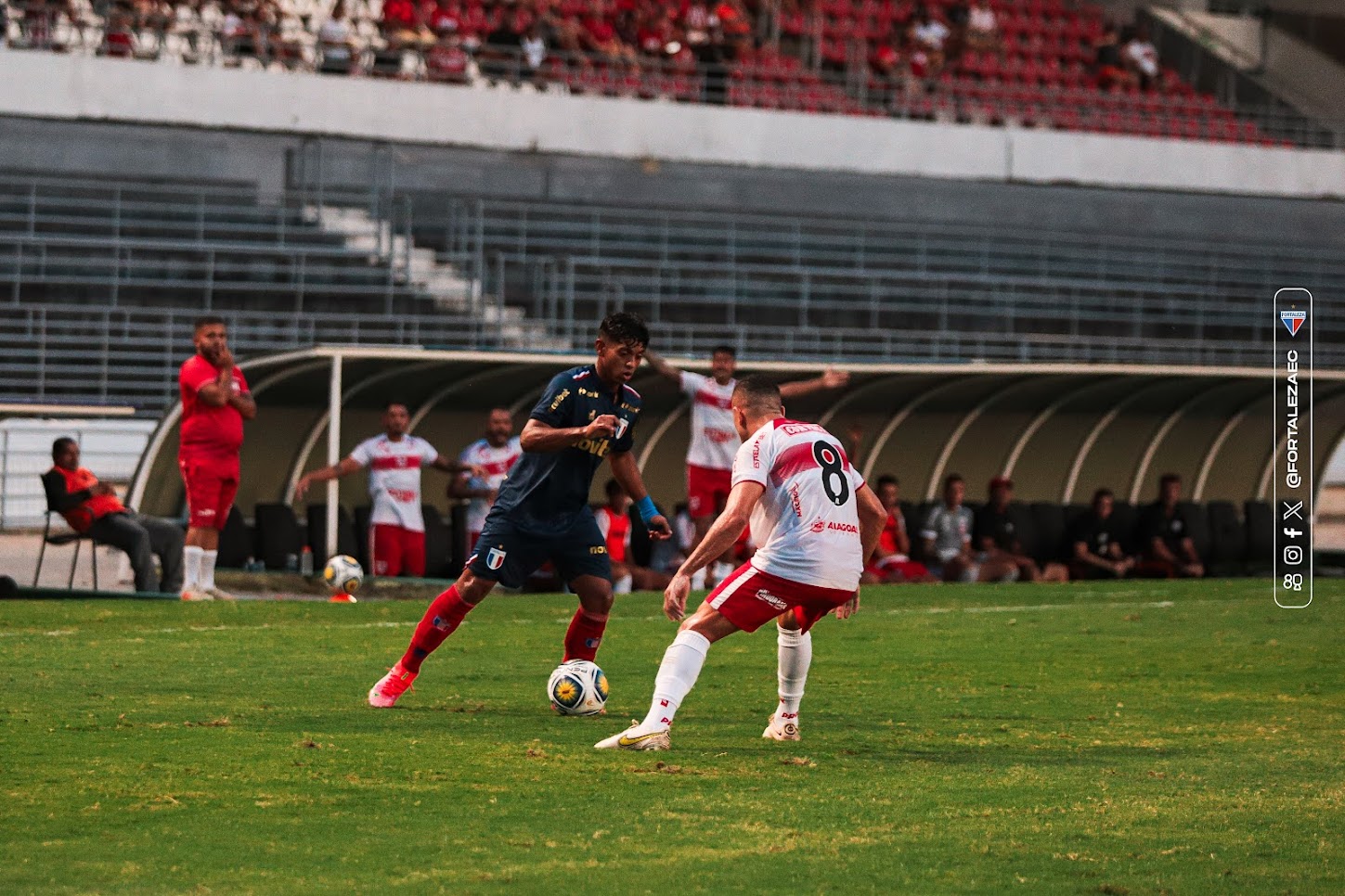 Fortaleza e CRB se enfrentam pela final da Copa do Nordeste. (Foto: Leonardo Moreira/Fortaleza EC)