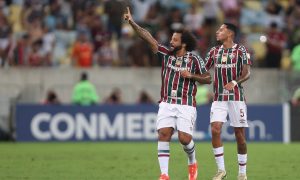 Marcelo e Alexsander durante Fluminense x Cerro (Photo by Wagner Meier/Getty Images)
