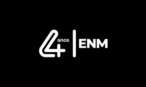 Logo comemorativo dos quatro anos do Esporte News Mundo (Foto: ENM)