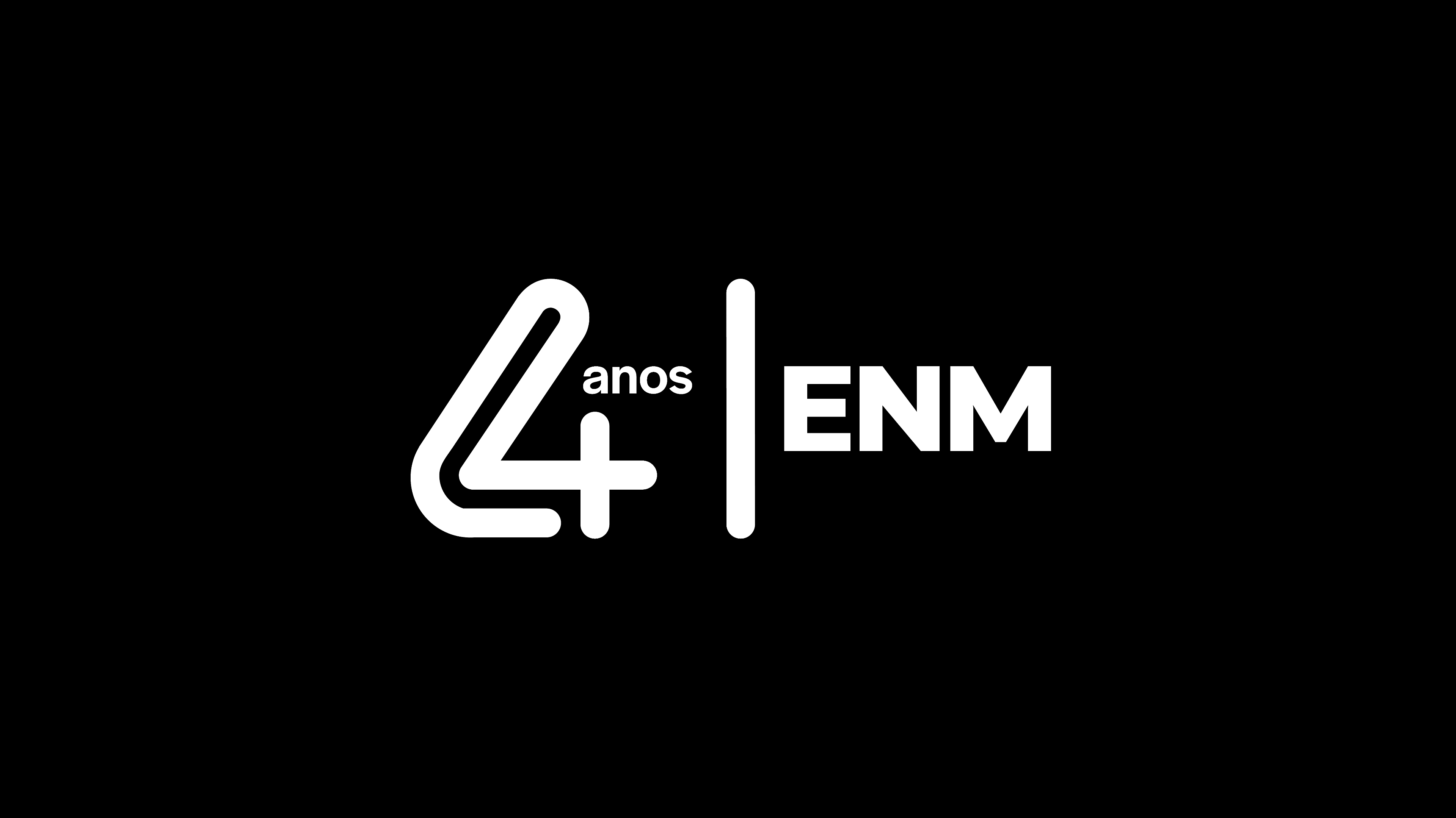 Logo comemorativo dos quatro anos do Esporte News Mundo (Foto: ENM)