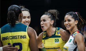 Brasil ficou invicto na primeira semana da VNL feminina