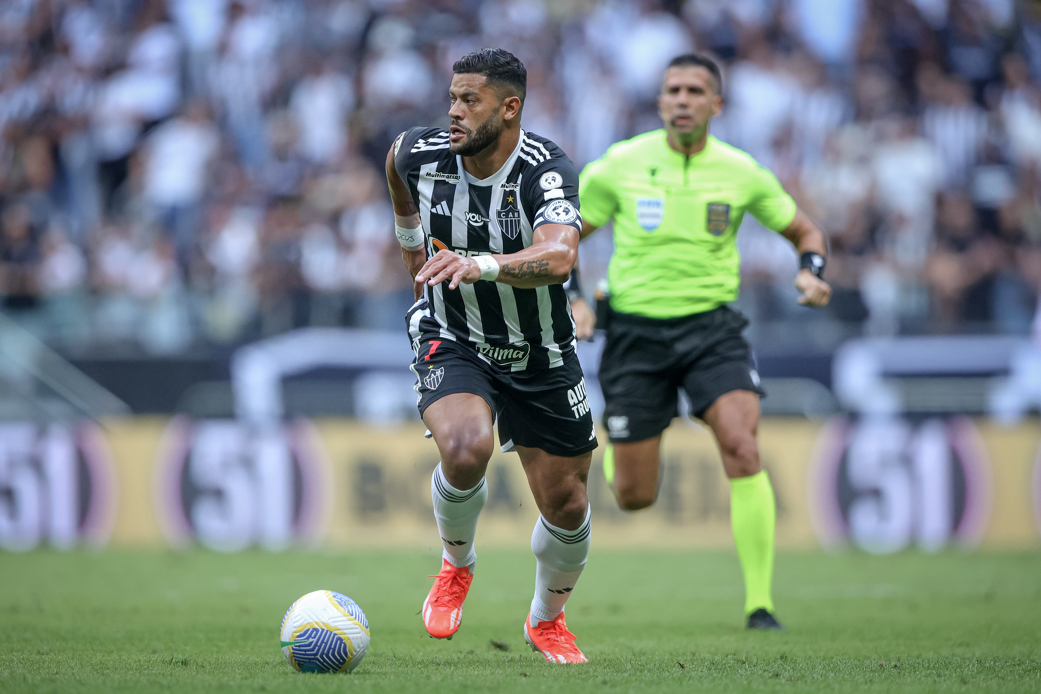 Atlético não divulgou o tempo de recuperação do jogador (Foto: Pedro Souza/Atlético-MG)