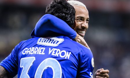 Gabriel Veron anotou o primeiro gol da Raposa Foto: Gustavo Aleixo/Cruzeiro