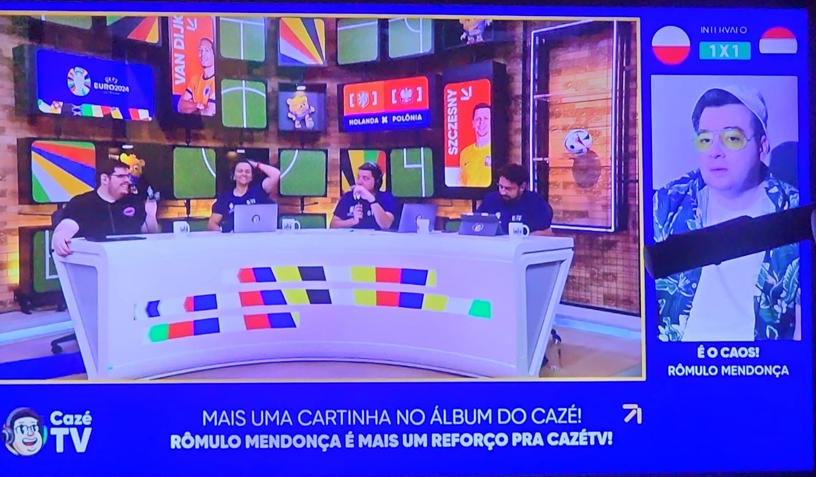 Rômulo Mendonça na Cazé TV (Foto: Reprodução / Cazé TV)