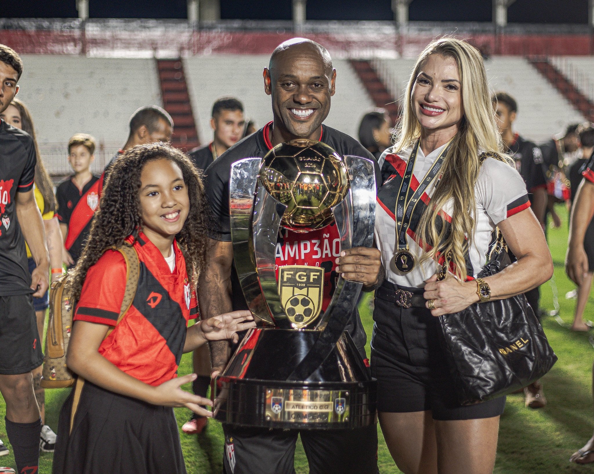 Vagner Love deixa o Atlético-GO com o título do estadual (Crédito: Ingryd Oliveira/ACG)
