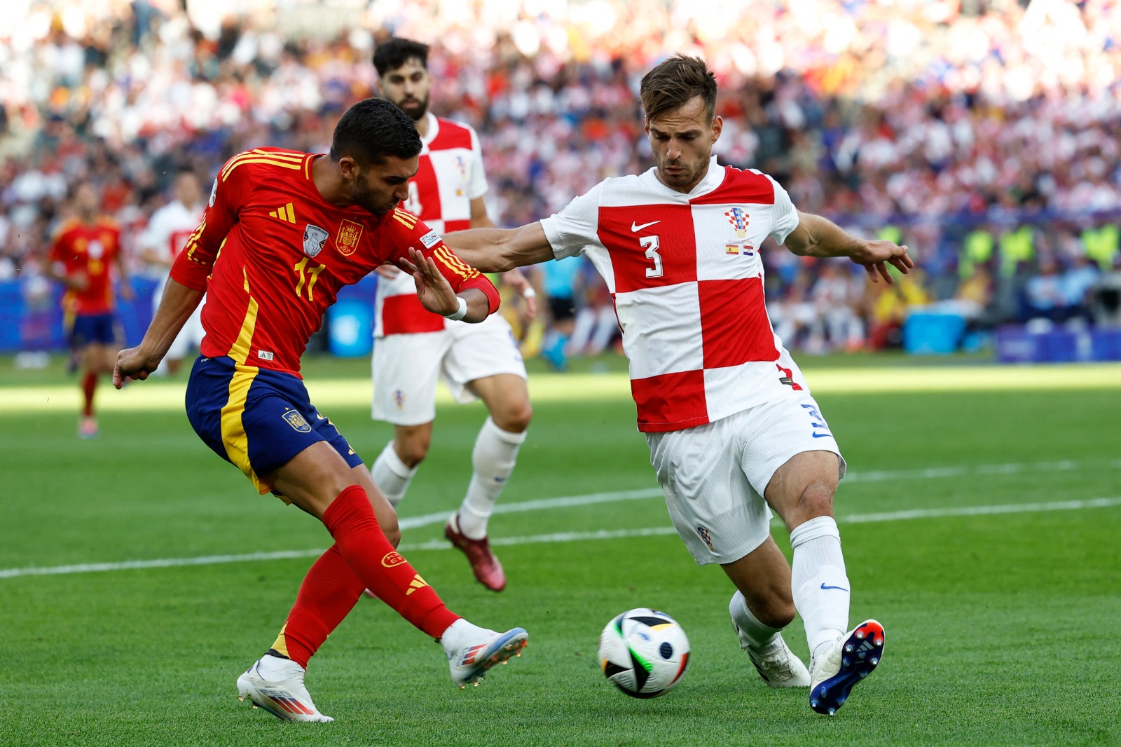 Espanha e Croácia se enfrentaram pelo primeiro jogo do Grupo B da Euro 2024