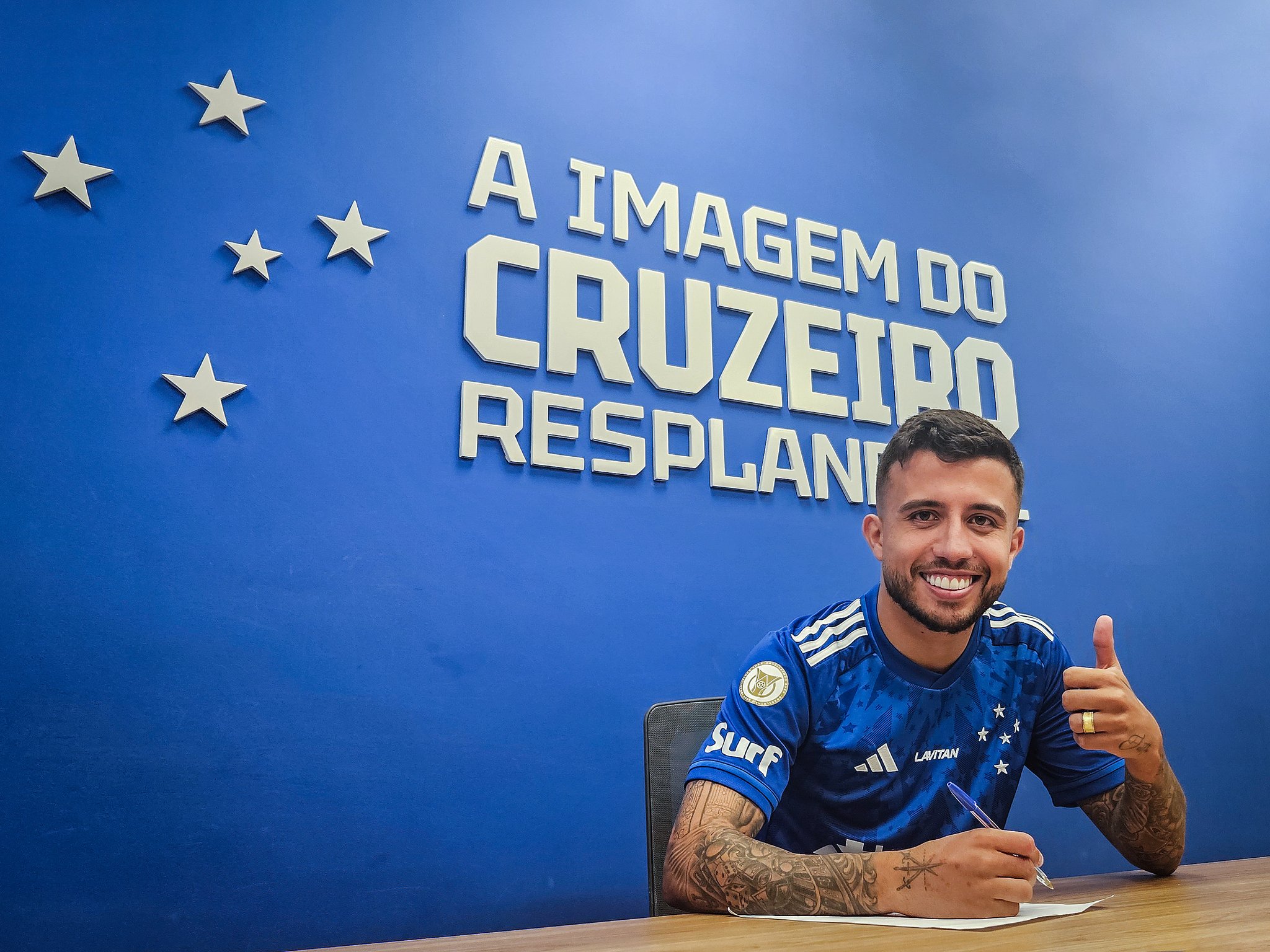 Cruzeiro anuncia Matheus Henrique. (Foto: Divulgação/ Cruzeiro)