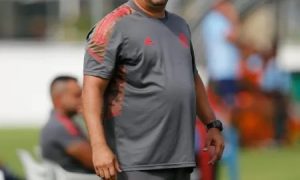 Mário Jorge atuando como treinador do Flamengo Foto: Gilvan de Souza / CRF