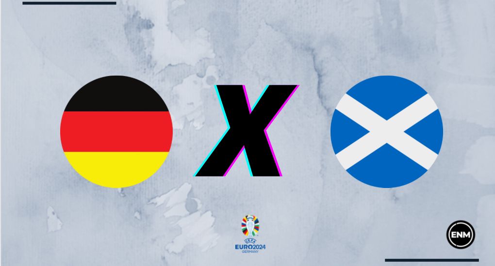 Alemanha e Escócia fazem a abertuda da Eurocopa 2024. (Imagem: Arte ENM)