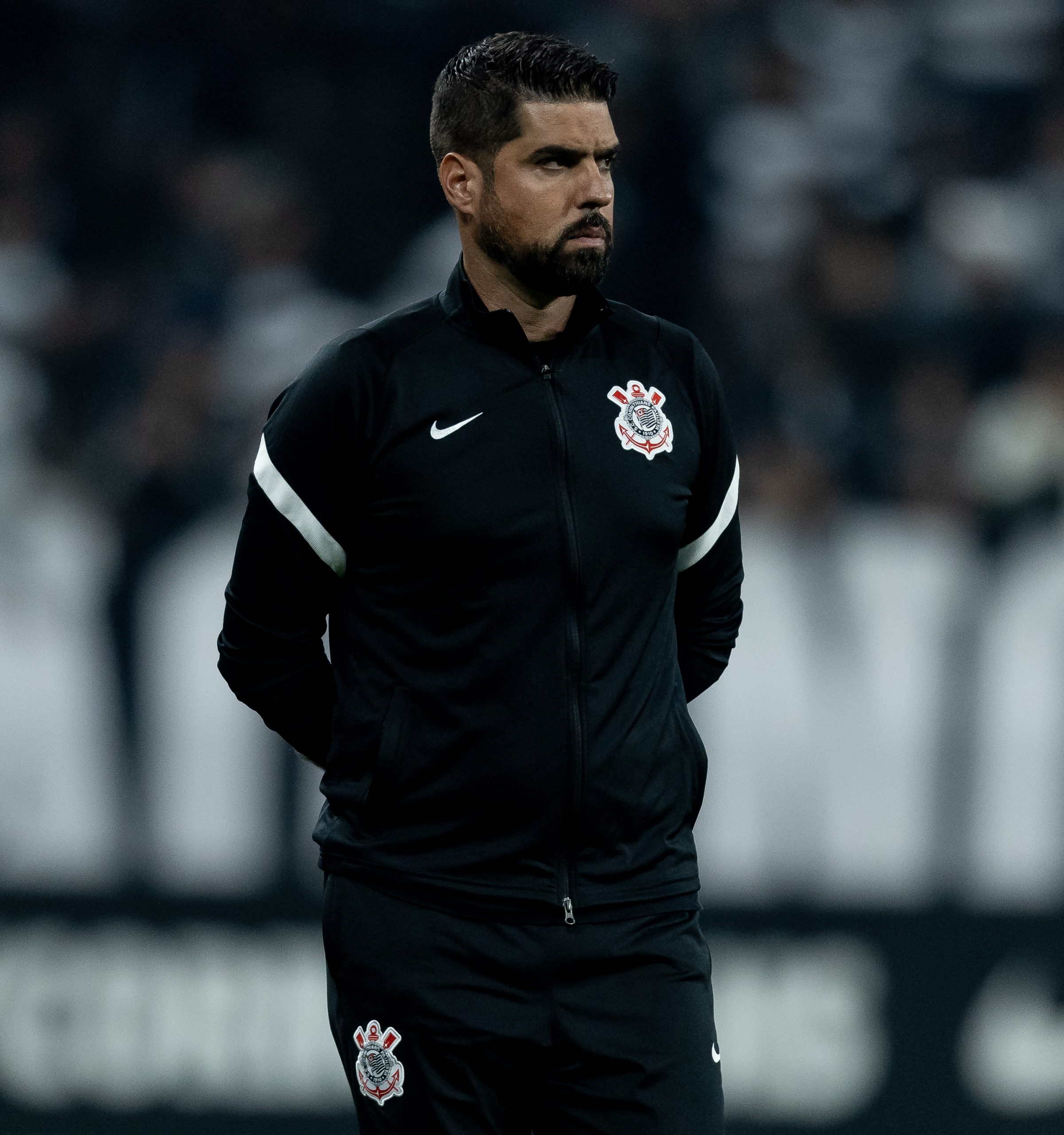 António Oliveira rechaça briga contra o rebaixamento pelo Corinthians após derrota para o Botafogo. (Foto: Rodrigo Coca/Agência Corinthians)