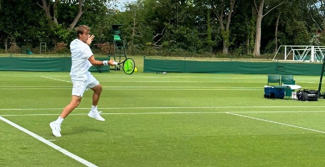 Felipe Meligeni em Wimbledon (Crédito: AELTC)
