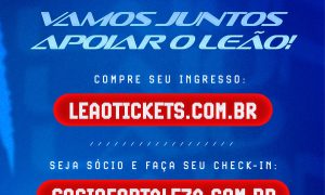 Anúncio dos ingressos do Fortaleza, para a partida diante do Juventude. (Foto: Reprodução/X)