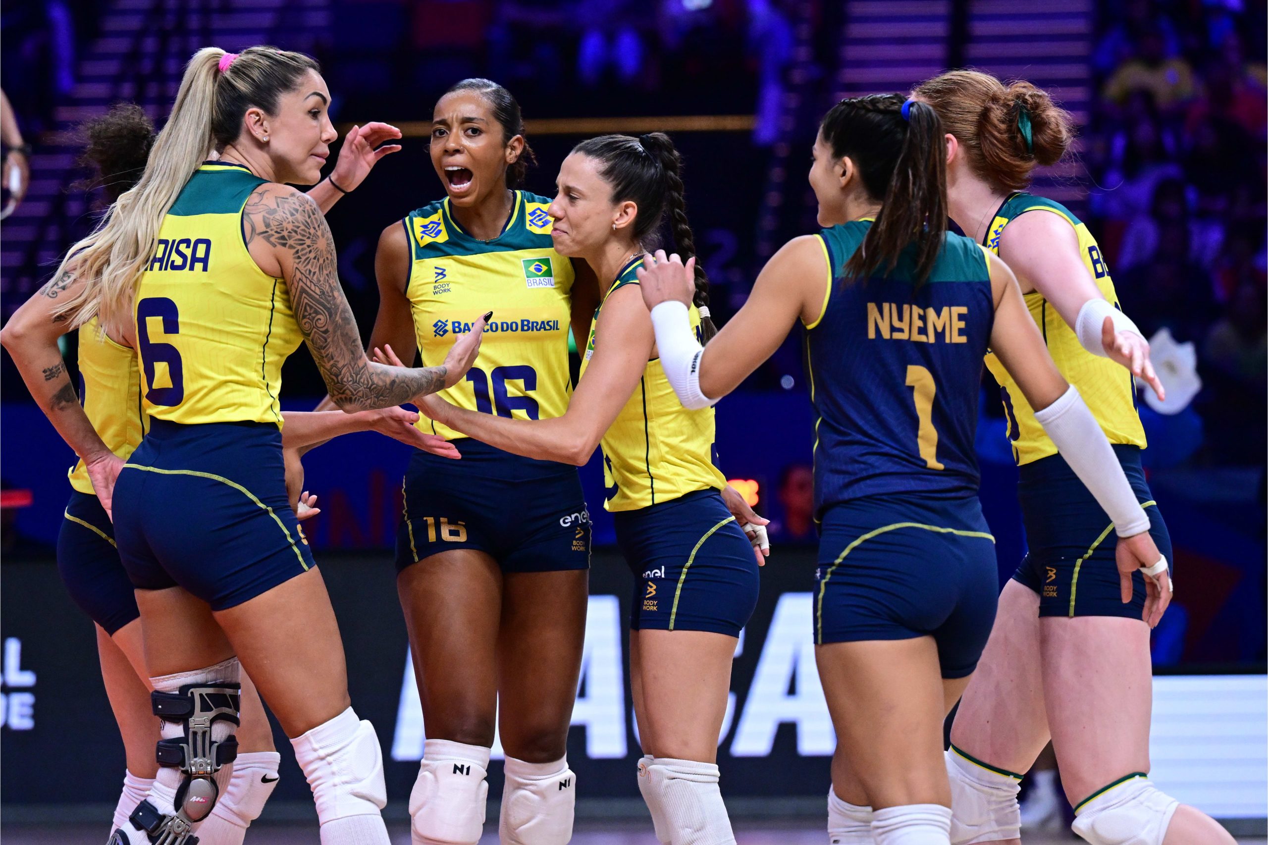 Kisy foi um destaques do Brasil contra o Japão na VNL