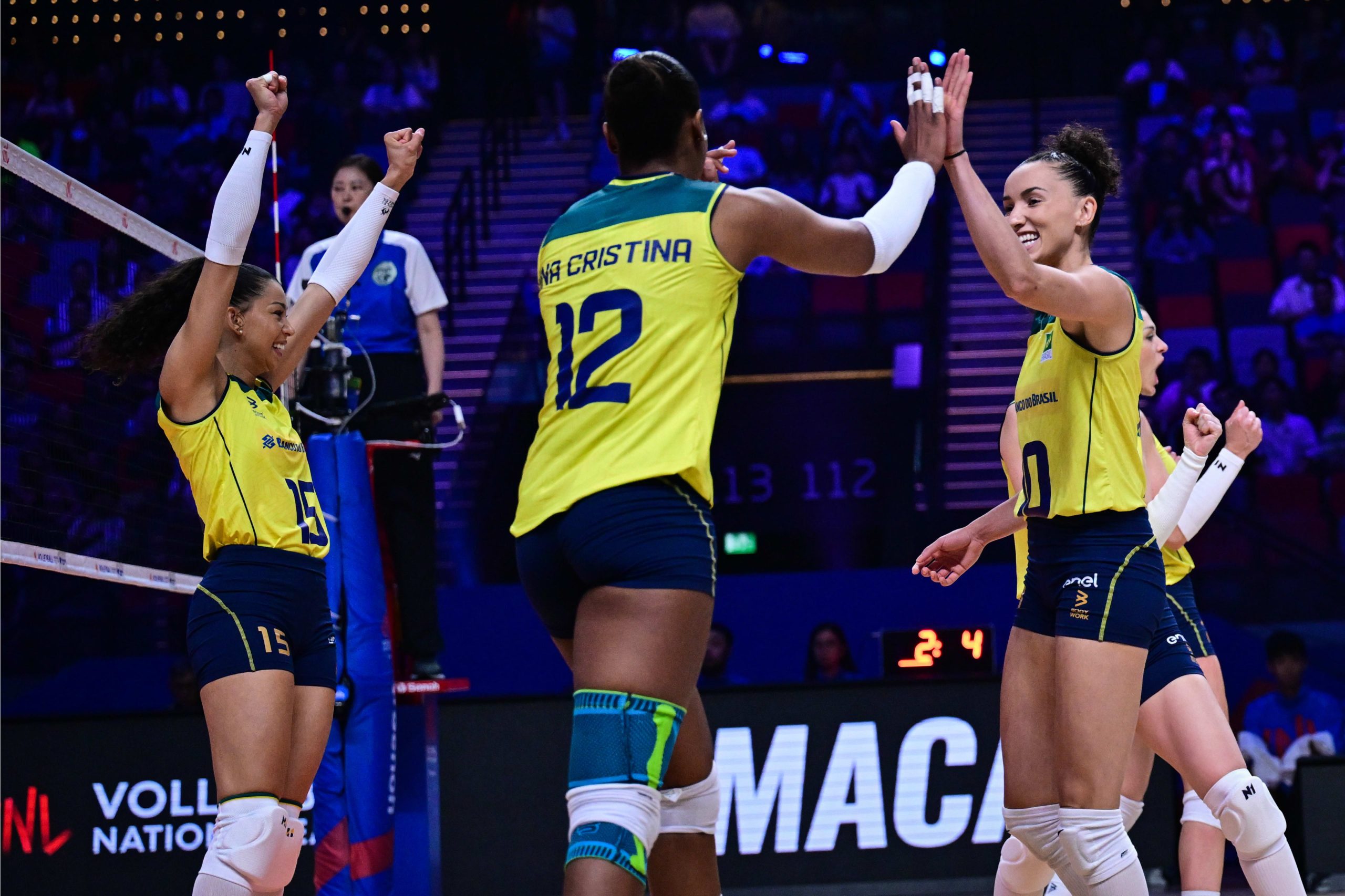 Brasil vence Itália pela VNL