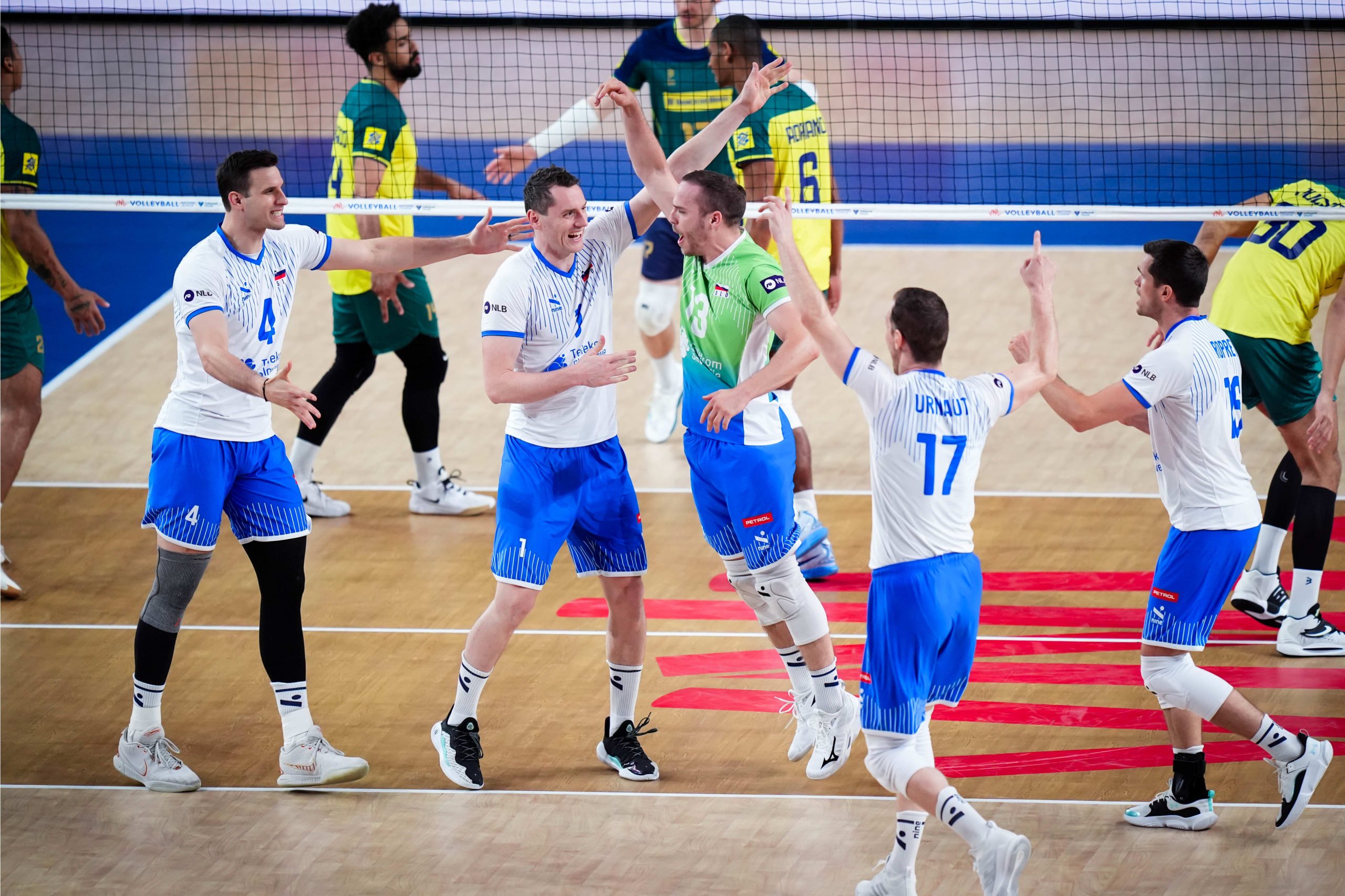 Eslovênia surpreendeu o Brasil na VNL