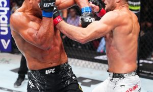 Sean Strickland na luta contra Paulo Borrachinha (Foto: Divulgação/UFC)