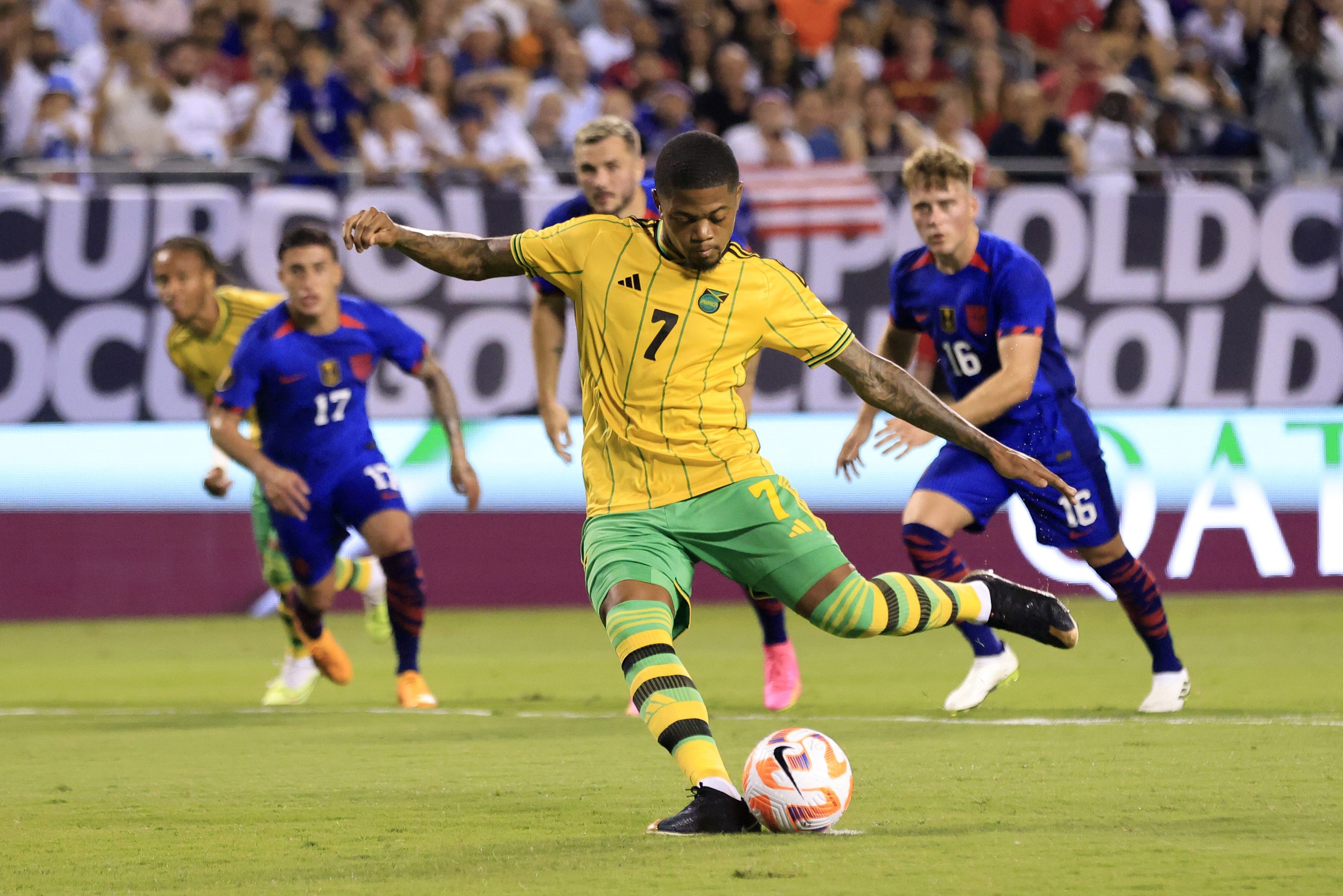 Bailey jogando pela Jamaica (Foto: Justin Casterline/Getty Images)