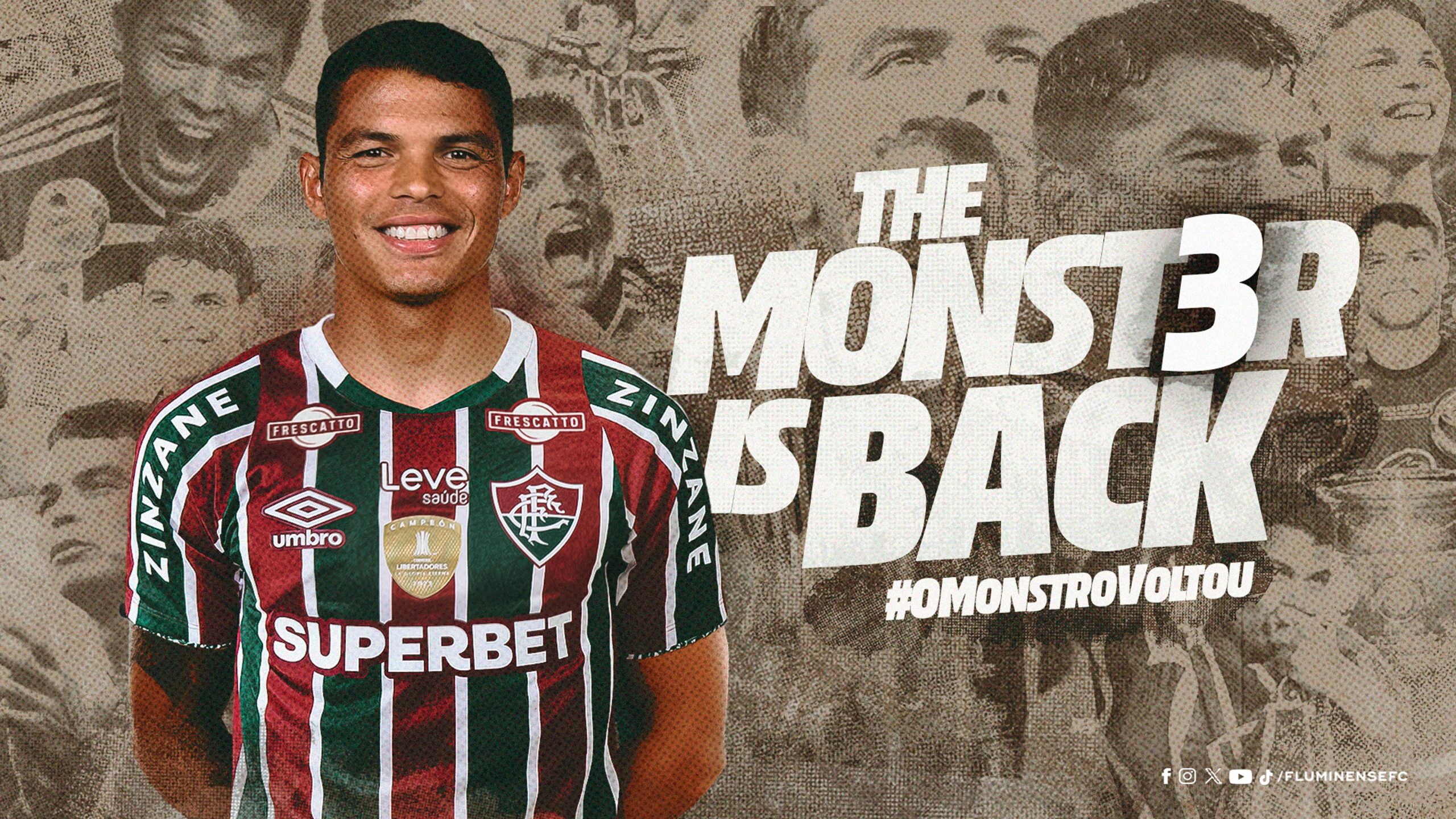 Thiago Silva está de volta ao Fluminense — Foto: Reprodução
